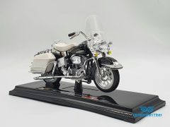 Xe Mô Hình Harley Davison 1968 FLH Electra Glide 1:18 Maisto ( Trắng Đen )