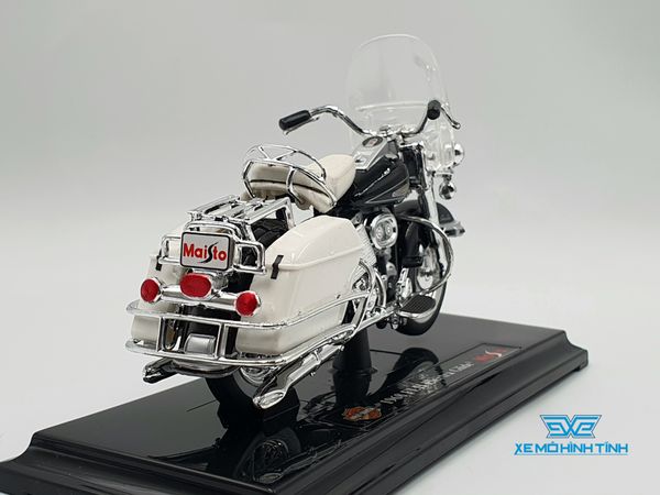 Xe Mô Hình Harley Davison 1968 FLH Electra Glide 1:18 Maisto ( Trắng Đen )