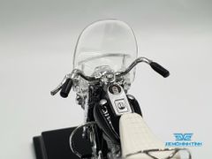 Xe Mô Hình Harley Davison 1968 FLH Electra Glide 1:18 Maisto ( Trắng Đen )