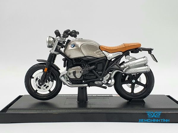 Xe Mô Hình BMW R Nine T Scrambler 1:18 Maisto ( Bạc )