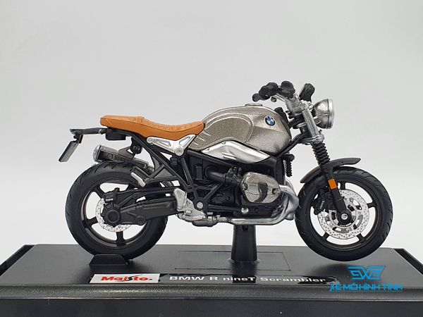 Xe Mô Hình BMW R Nine T Scrambler 1:18 Maisto ( Bạc )