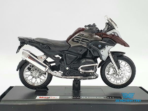 Xe Mô Hình BMW R1200GS 1:18 Maisto ( Nâu )