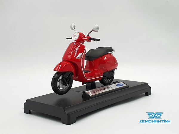 Xe Mô Hình 2017 VESPA GTS 125CC 1:18 Welly ( Đỏ )