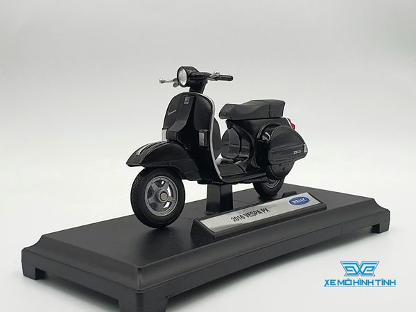 Xe Mô Hình VESPA PX 2016 1:18 Welly ( Đen )