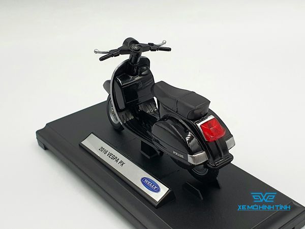 Xe Mô Hình VESPA PX 2016 1:18 Welly ( Đen )