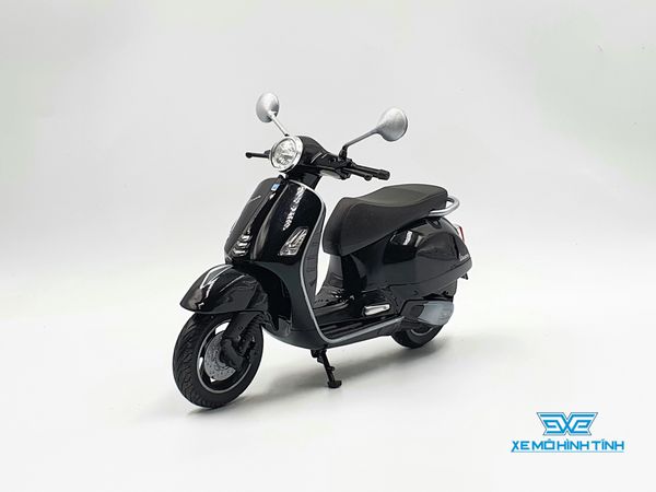 Xe Mô Hình Vespa GTS Super 2020 1:12 Welly ( Đen )