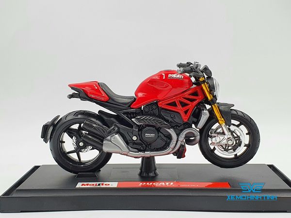 XE MÔ HÌNH DUCATI MONSTER 1200S 1:18 MAISTO (ĐỎ)