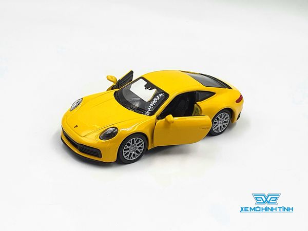 Xe Mô Hình PORSCHE 911 CARRERA 4S (992) 1:36 Welly ( Vàng )