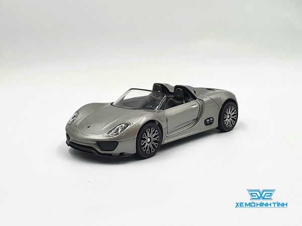 Xe Mô Hình PORSCHE 918 SPYDER (CONCEPT) 1:36 Welly ( Xám )