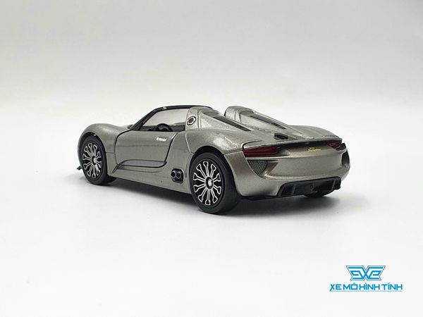 Xe Mô Hình PORSCHE 918 SPYDER (CONCEPT) 1:36 Welly ( Xám )