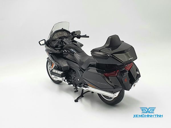 Xe Mô Hình Honda Gold Wing 2020 1:12 Welly ( Đen viền Bạc )