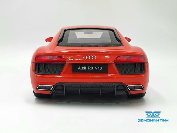 XE MÔ HÌNH AUDI R8 V10 1:18 WELLY (ĐỎ)