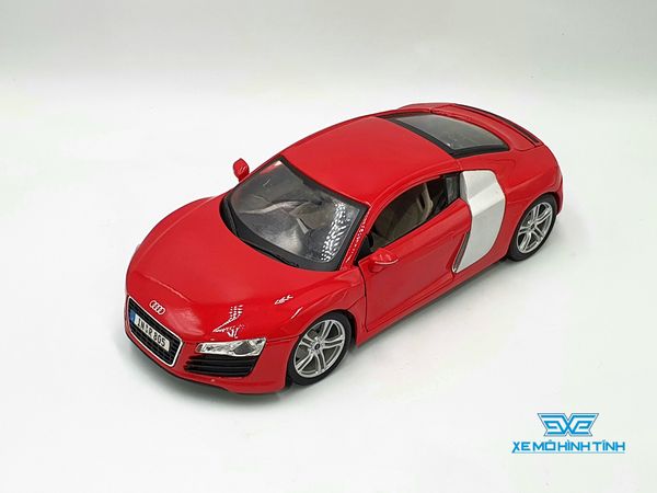 XE MÔ HÌNH AUDI R8 V8 1:18 MAISTO (ĐỎ)