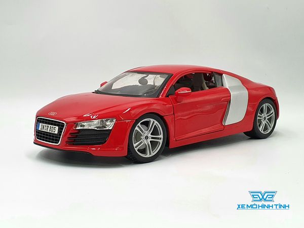 XE MÔ HÌNH AUDI R8 V8 1:18 MAISTO (ĐỎ)