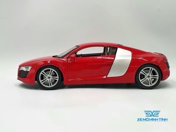 XE MÔ HÌNH AUDI R8 V8 1:18 MAISTO (ĐỎ)