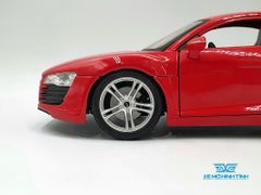 XE MÔ HÌNH AUDI R8 V8 1:18 MAISTO (ĐỎ)