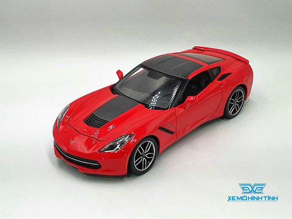 XE MÔ HÌNH CORVETTE STINGRAY Z51 2014 1:18 MAISTO (ĐỎ)