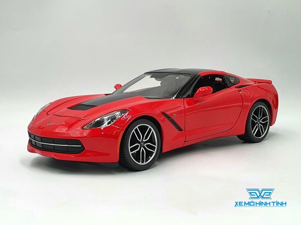 XE MÔ HÌNH CORVETTE STINGRAY Z51 2014 1:18 MAISTO (ĐỎ)