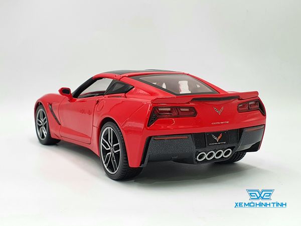 XE MÔ HÌNH CORVETTE STINGRAY Z51 2014 1:18 MAISTO (ĐỎ)