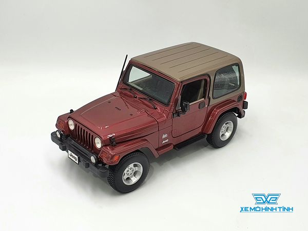 XE MÔ HÌNH JEEP WRANGLER SAHARA 1:18 MAISTO (NÂU)