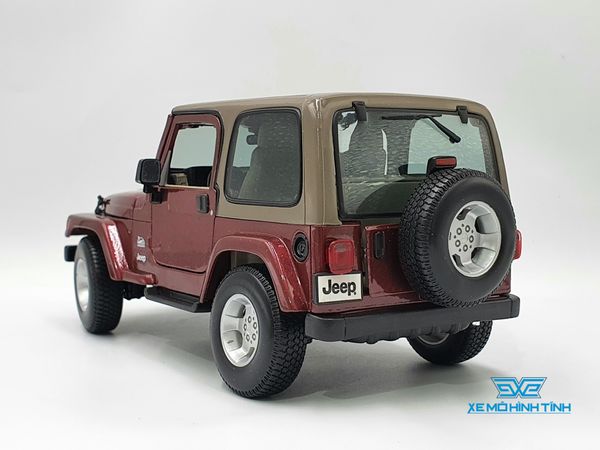 XE MÔ HÌNH JEEP WRANGLER SAHARA 1:18 MAISTO (NÂU)