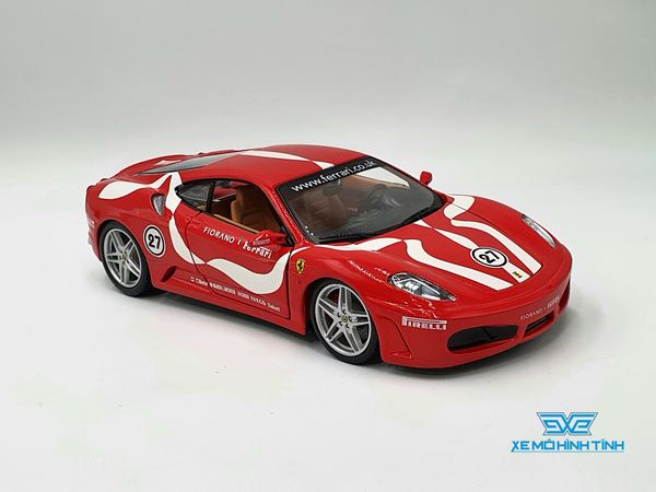 XE MÔ HÌNH FERRARI F430 FIORANO 1:24 BBURAGO (ĐỎ)