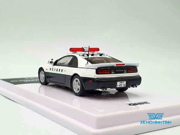Xe Mô Hình Nissan Fairlady Z (Z32) Kanagawa-Kenkei Japanese Police Car 1:64 Inno Models ( Trắng Police )