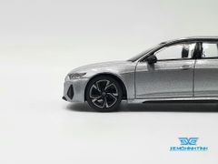 Xe Mô Hình Audi RS 6 Avant Carbon Black Edition Florett Silver LHD 1:64 MiniGT ( trắng )