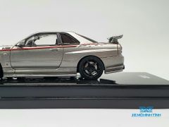 Xe Mô Hình Nissan Skyline GT-R (R34) Nismo R-Tune Silver 1:64 INNO ( Bạc )