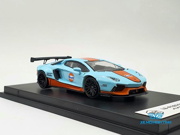 Xe Mô Hình Lamborghini Aventador LB*Performance Limited 999 1:64 JEC ( Xanh Gulf )