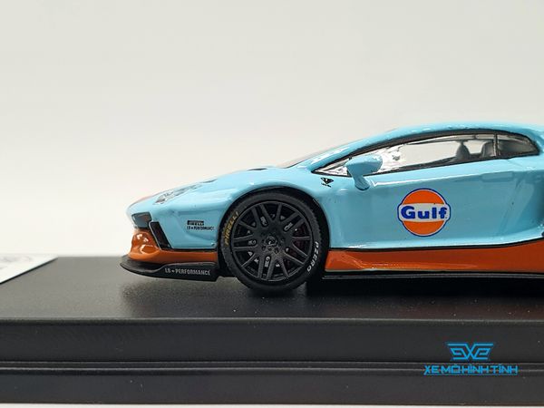 Xe Mô Hình Lamborghini Aventador LB*Performance Limited 999 1:64 JEC ( Xanh Gulf )