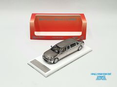 Xe Mô Hình Mercedes - Maybach S600 Pullman 1:64 Stance Hunters (Bạc Crom )