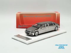 Xe Mô Hình Mercedes - Maybach S600 Pullman 1:64 Stance Hunters (Bạc Crom )