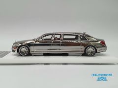 Xe Mô Hình Mercedes - Maybach S600 Pullman 1:64 Stance Hunters (Bạc Crom )