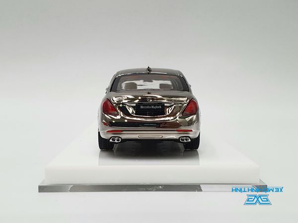 Xe Mô Hình Mercedes - Maybach S600 Pullman 1:64 Stance Hunters (Bạc Crom )