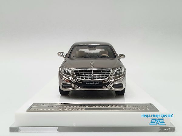 Xe Mô Hình Mercedes - Maybach S600 Pullman 1:64 Stance Hunters (Bạc Crom )