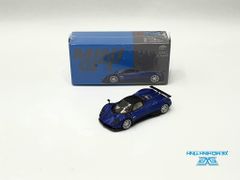 Xe Mô Hình Pagani Zonda F Blu Argentina RHD 1:64 MiniGT (Xanh)