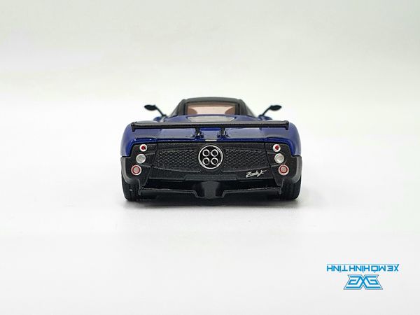 Xe Mô Hình Pagani Zonda F Blu Argentina RHD 1:64 MiniGT (Xanh)