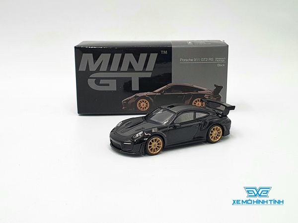 Xe Mô Hình Porsche 911(991) GT2 RS Weissach Package Black LHD 1:64 Minigt ( Đen )