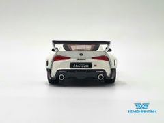 Xe Mô Hình Pandem Toyota GR Supra V1.0 Pearl White LHD 1:64 MiniGT ( Trắng Mâm Đỏ )