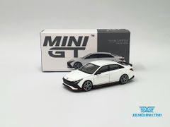 Xe Mô Hình Hyundai ELANTRA N Ceramic White LHD 1:64 Minigt ( Trắng )