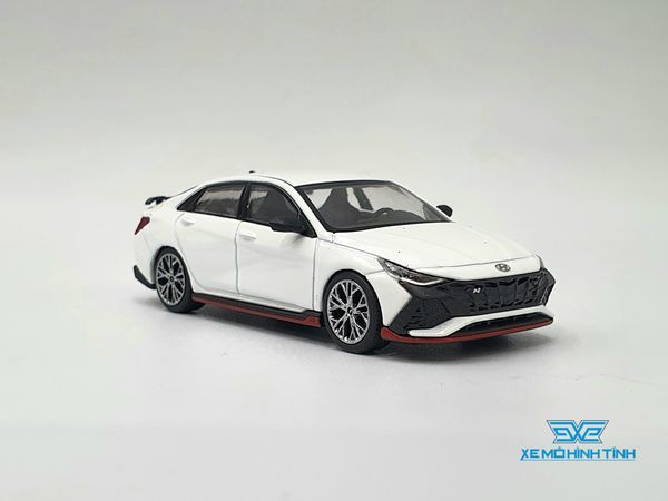 Xe Mô Hình Hyundai ELANTRA N Ceramic White LHD 1:64 Minigt ( Trắng )