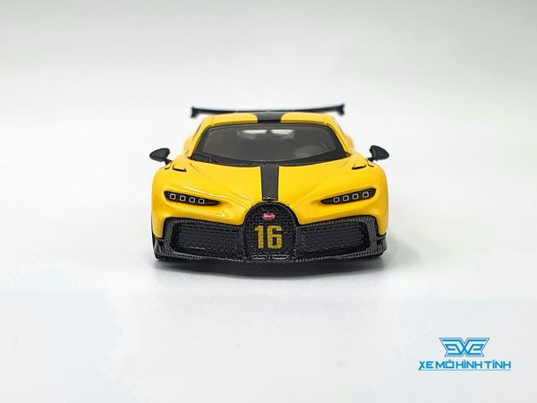 Xe Mô Hình Bugatti Chiron Pur Sport Yellow LHD 1:64 Minigt ( Vàng )