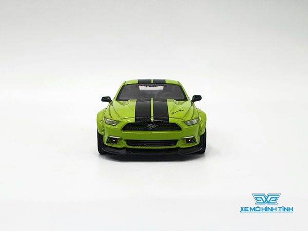 Xe Mô Hình LB-WORK Ford Mustang Grabber Lime LHD 1:64 Minigt ( Xanh Lá )