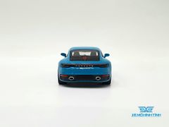 Xe Mô Hình Porsche 911 (992) Carrera S Miami Blue LHD 1:64 Minigt ( Xanh Ngọc )