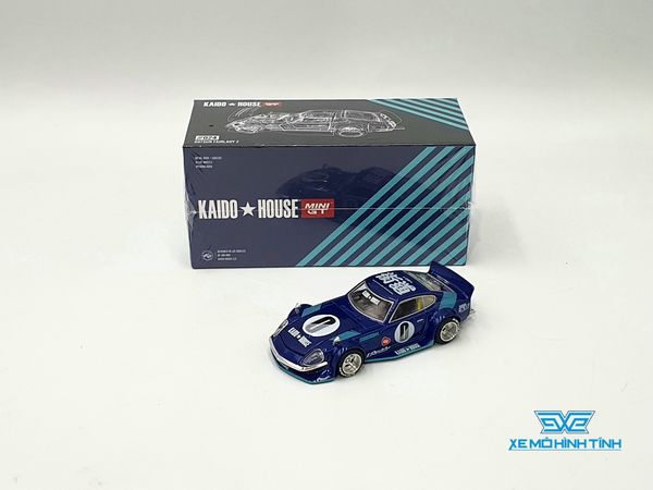 Xe Mô Hình Datsun KAIDO Fairlady Z Blue 1:64 Kaido House/ MIniGT (Xanh Dương)