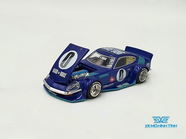 Xe Mô Hình Datsun KAIDO Fairlady Z Blue 1:64 Kaido House/ MIniGT (Xanh Dương)