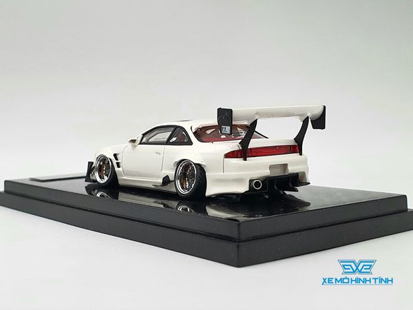 Xe Mô Hình Nissan Silvia S14 Error 404 1:64 YM Model ( Trắng )