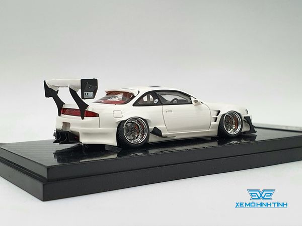 Xe Mô Hình Nissan Silvia S14 Error 404 1:64 YM Model ( Trắng )