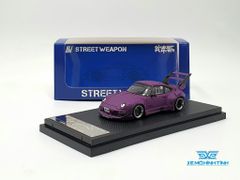 Xe Mô Hình Porsche RWB Rauh- Welt Begriff Limited 499pcs 1:64 Street Weapon ( Tím Nhám )
